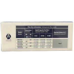 Appli Parts APFD-B164S Filtro Secador 1/2 pulg Bidireccional 164 ODF Soldable Universal para sistemas de Refrigeracion y Aire Acondicionado