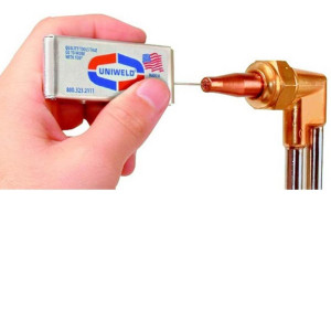 Uniweld TCM limpiador de puntas de Soldar TCM 26064 Dimensiones 75-30, 21 puntas, Lima incluida