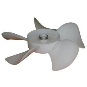 Appli Parts APFB-445 4 in Plastic Fan Blade CCW 3/16 in Shaft, 5 Blades fits Motor 317,670,6702,445