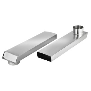 Lambro 3005 Rectangular Aluminum Dryer Duct, Titefit 90 Degree 18 inch - 30 inch