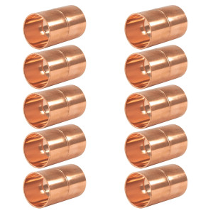 Appli Parts AP-A034B10 3/4 in, Anillo de Cobre Accesorios de tuberia de cobre CxC Conexiones soldadas para aplicaciones de refrigeracion, aire acondicionado, plomeria Tuberia ACR y tipo L, 10x Bolsa