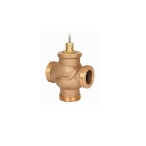 Valvula Danfoss De 3 Vias Vrb3 Dn20 Ksv6,3 Pn16 1" X 1-1/4", Cuerpo De Bronce, Rosca Externa