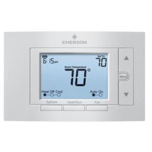 Emerson A/C Thermostat 2 Stage 2H / 2C 24V Digital 7-day Programable 7, 5+1+1, 0 1F85U-22PR