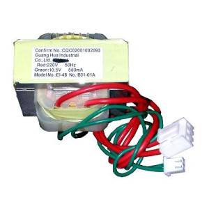 ecox Transformer universal applications input 220V output 10.5V 550ma No Base
