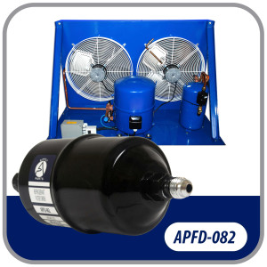 Appli Parts APFD-082 Filtro Secador 1/4 pulg para linea Liquido para Sistemas de Refrigeracion y aire acondicionado 082 SAE Rosca Universal Unidireccional 152mm Largo 57mm Ancho