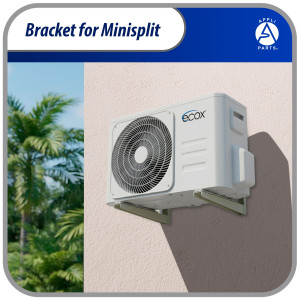 Appli Parts APAB-2160 Soporte de Montaje en Pared para Mini Split - Soporte Universal hasta 150 kg, Compatible con 5000 a 36000 BTU, Incluye Gomas Antivibracion y Kit Completo de Instalacion