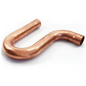 Appli Parts AP-PT218 2-1/8 in Wrot Copper Suction P-Trap ODF CxC connections for refrigeration, air conditioning and plumbing applications ACR and Type L copper pipe