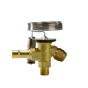 Danfoss 068Z3414 1/6 - 4.5TR Cuerpo Valvula de Expansion, TS 2,R404A,R507A,3/8x1/2 pulg, Flare x ODF, Ecualizacion Interna, Single-Flow, -40 a 10 C, Capacidad determinada Segun Orificio, 068Z3467