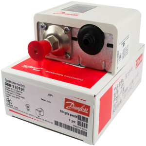 Danfoss 060-110191 KP1 Low Pressure Control Auto Reset 060-110166 IP44 Flare 1/4