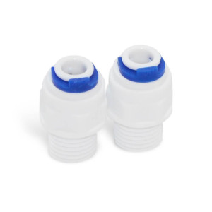 Appli Parts APWF-100PC Conectores Plastico de 1/4 de pulg para filtro de agua en linea APWF-100, el kit incluye dos unidades de conectores