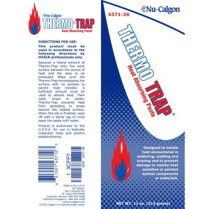 Nu-Calgon 4371-36 Thermo-Trap Paste Heat Absorber for Welding, Brazing and Soldering 11oz