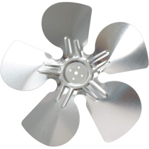 Appli Parts APFB-A12CCW Aluminum Fan Blade 12 in, 300 mm, CCW, 22 degrees, hubless 5 holes, 5 wings