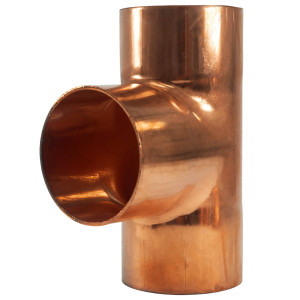 Appli Parts APT-218 2-1/8 pulg Tee de Cobre Conexiones CxCxC soldadas para aplicaciones de refrigeracion, aire acondicionado y plomeria Tuberia de Cobre ACR y Tipo L 