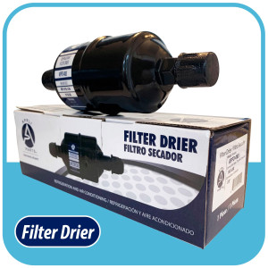 Appli Parts APFD-083 Filtro Secador 3/8 pulg para linea Liquido para Sistemas de Refrigeracion y aire acondicionado 083 SAE Rosca Universal Unidireccional 165mm Largo 51mm Ancho