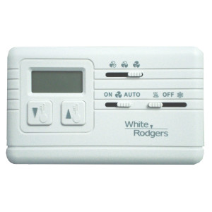 White Rodgers 1H1G-101S2 Termostato de Pared para Aire Acondicionado Fan Coil 110 V - 220 V, 50-60 hz