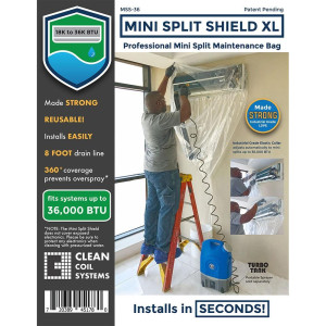 Mini Split 18-36 Fits Systems 18000btu Up To 36000btu, Cleaning Kit Maintenance Bag
Fit NuCalgon CleanGuard 4150-02