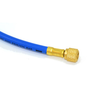 Uniweld H8SMBB Manguera Manometro 96 pulg, Azul, Conexion Estandar 1/4 pulg