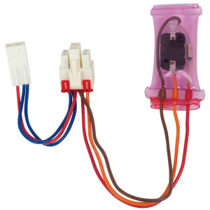 Appli Parts APBT-S2008FP Bimetal Thermostat Asian Type 3 Wire Open 54F Close 23F Fuse 162F Orange / Red / Brown, Model Reference BIM-2008 / Thermodisc