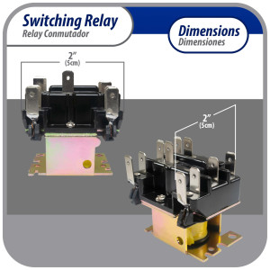 Appli Parts APSWR-342 90-342, 208-240 VAC Coil, General Purpose Switching Relay, DPDT, for HVAC applications and other general electrical installations, Replaces APSR-342