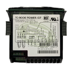 Full Gauge TC-900E Power Electronic Freeze Control 2 Sensors, 3 Outlets, 1 Digital Inlet, Internal Buzzer 110V/220V