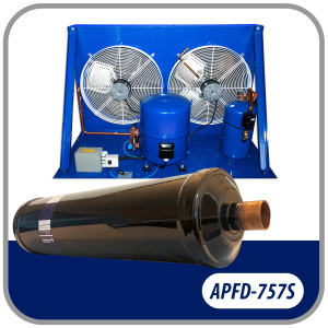 Appli Parts APFD-757S Filtro Secador 7/8 pulg para linea Liquido para Sistemas de Refrigeracion y aire acondicionado 757S ODF Soldable Universal Unidireccional 419mm Largo 100mm Ancho