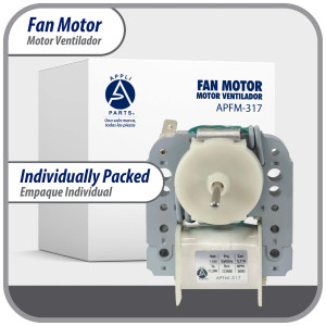 Appli Parts APFM-317 11.5 W Motor Ventilador, 110 V, 50/60 Hz, 0.21 A, 3000 rpm, rotacion CCW, para Evaporadores de Refrigeradores remplaza numeros de parte original WR60X30349, WR60X190, WR60X182 y otros Appli Parts APFM-317 11.5 W Motor Ventilador, 110 V, 50/60 Hz, 0.21 A, 3000 rpm, rotacion CCW, para Evaporadores de Refrigeradores remplaza numeros de parte original WR60X30349, WR60X190, WR60X182 y otros