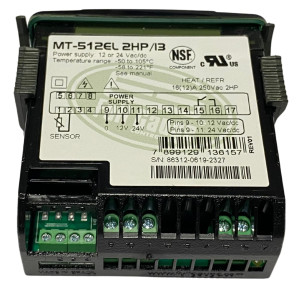 Full Gauge MT-512EL 2HP Controlador Electronico para Refrigeracion y Calefaccion. 1 Sensor, 1 Salida, 12/24V Full Gauge MT-512EL 2HP Controlador Electronico para Refrigeracion y Calefaccion. 1 Sensor, 1 Salida, 12/24V