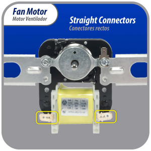 Appli Parts APFM-343 12 W, 115 V, 60 Hz, 0.22 A, 3000 rpm, CW rotation Evaporator Fan Motor replacement kit 343 with Brackets includes Fan Blade Grommets and Brackets Fits 482731 and others Appli Parts APFM-343 12 W, 115 V, 60 Hz, 0.22 A, 3000 rpm, CW rotation Evaporator Fan Motor replacement kit 343 with Brackets includes Fan Blade Grommets and Brackets Fits 482731 and others