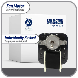 Appli Parts APFM-672 1/130 Hp Motor Ventilador, 220 V, 50/60 Hz, 3000 rpm, rotacion Reversible, Kit Universal, eje 3/16 pulg x 1-1/4 pulg largo, incluye 2 Aspa 4 y 5.5 pulg Certificado UL E479056 Remplaza NUV-672, SM672 Appli Parts APFM-672 1/130 Hp Motor Ventilador, 220 V, 50/60 Hz, 3000 rpm, rotacion Reversible, Kit Universal, eje 3/16 pulg x 1-1/4 pulg largo, incluye 2 Aspa 4 y 5.5 pulg Certificado UL E479056 Remplaza NUV-672, SM672