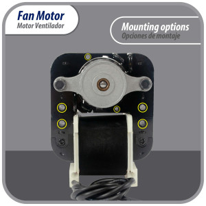 Appli Parts APFM-672 1/130 Hp Motor Ventilador, 220 V, 50/60 Hz, 3000 rpm, rotacion Reversible, Kit Universal, eje 3/16 pulg x 1-1/4 pulg largo, incluye 2 Aspa 4 y 5.5 pulg Certificado UL E479056 Remplaza NUV-672, SM672 Appli Parts APFM-672 1/130 Hp Motor Ventilador, 220 V, 50/60 Hz, 3000 rpm, rotacion Reversible, Kit Universal, eje 3/16 pulg x 1-1/4 pulg largo, incluye 2 Aspa 4 y 5.5 pulg Certificado UL E479056 Remplaza NUV-672, SM672
