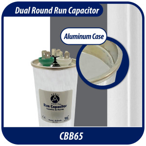Appli Parts Condensador Capacitor de Marcha 40+5 Mfd uF (microfaradios) 370VAC o 450VAC CBB65 Universal Aire acondicionado y otras aplicaciones Redondo UL E476928 12cm Alto 5cm Ancho CON-40/5-450
 Appli Parts Condensador Capacitor de Marcha 40+5 Mfd uF (microfaradios) 370VAC o 450VAC CBB65 Universal Aire acondicionado y otras aplicaciones Redondo UL E476928 12cm Alto 5cm Ancho CON-40/5-450