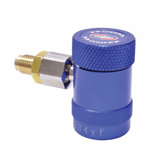 Acople Rapido R1234yf Azul/Baja Con Adaptador 1/4" Uniweld 90495 Acople Rapido R1234yf Azul/Baja Con Adaptador 1/4" Uniweld 90495