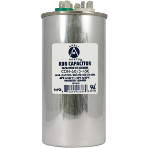 Appli Parts Condensador Capacitor de Marcha 60+5 Mfd uF (microfaradios) 370VAC o 450VAC CBB65 Universal Aire acondicionado y aplicaciones Redondo UL E476928 13cm Alto 5.7cm Ancho CON-60/5-450 Appli Parts Condensador Capacitor de Marcha 60+5 Mfd uF (microfaradios) 370VAC o 450VAC CBB65 Universal Aire acondicionado y aplicaciones Redondo UL E476928 13cm Alto 5.7cm Ancho CON-60/5-450