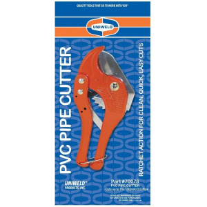 Uniweld Alicate Corta PVC tipo Ratchet hasta 1-5/8 pulg 70078