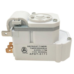 Appli Parts APDT-6171 6 hr, 17 min, 110 V, 50/60 Hz, Timer de Deshielo Pin 1-234 para Refrigeradoras estilo Asiatico, remplaza DBZ-617-1D4, NUV-617, GG15JB2002A y otras