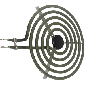 MP21YA Appli Parts Parts Surface Burner Heating Element 5 Turns, 8 in, 2100 W, 240 V, Compatible with Whirlpool 8053268, 9761345, 8053268, 9761345, 4165352, 4389732, 4163771, 877983, 879066, TS5W8221SS