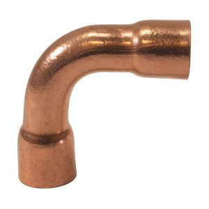 Appli Parts AP-C014L 90 Degree Elbow Long turn 1/4 in Copper pipe fittings CxC Sweat connections for refrigeration, air conditioning and plumbing applications ACR and Type L copper pipe