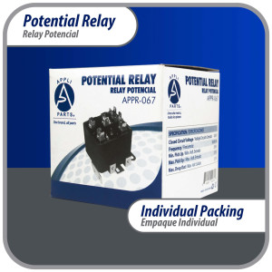 Appli Parts APPR-067 Relay Potencial 067, Voltaje de Bobina 420 V, Recogida Minima 295 V, Recogida Maxima 315 V, Caida Maxima 125 V, 50/60Hz Remplazo universal para unidades de refrigeracion y aire acondicionado Appli Parts APPR-067 Relay Potencial 067, Voltaje de Bobina 420 V, Recogida Minima 295 V, Recogida Maxima 315 V, Caida Maxima 125 V, 50/60Hz Remplazo universal para unidades de refrigeracion y aire acondicionado