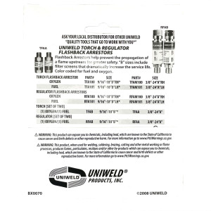 Lampara/Boquilla De Soldar Uniweld Mtt Acetileno 1 Lampara/Boquilla De Soldar Uniweld Mtt Acetileno 1