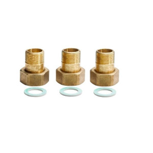 Danfoss 3pcs Bronze Adapters Set, External Thread Dn20 Danfoss 3pcs Bronze Adapters Set, External Thread Dn20