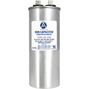Appli Parts Condensador Capacitor de Marcha 55 Mfd uF (microfaradios) 370VAC o 450VAC CBB65 Universal Aire acondicionado y otras aplicaciones Redondo UL E476928 13.4cm Alto 4.7cm Ancho CON-55-450 Appli Parts Condensador Capacitor de Marcha 55 Mfd uF (microfaradios) 370VAC o 450VAC CBB65 Universal Aire acondicionado y otras aplicaciones Redondo UL E476928 13.4cm Alto 4.7cm Ancho CON-55-450