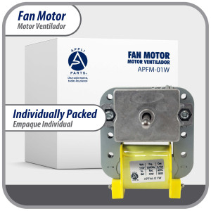 Appli Parts APFM-01W 8 W Motor Ventilador, 115 V, 50/60 Hz, 015 A, 3000 rpm, rotacion CCW, para Evporadores de Refrigeradoras Remplaza tipo Samsung, 01W, NUV-01W, RE-01WQSZE y otros Appli Parts APFM-01W 8 W Motor Ventilador, 115 V, 50/60 Hz, 015 A, 3000 rpm, rotacion CCW, para Evporadores de Refrigeradoras Remplaza tipo Samsung, 01W, NUV-01W, RE-01WQSZE y otros