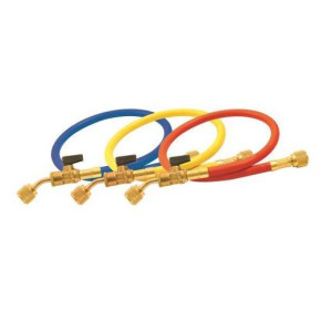 Uniweld H5BVS Manifold Hoses 60in With Valve Ball FCF/HCFC/HFC,R410 HC5SMBE H5BVS