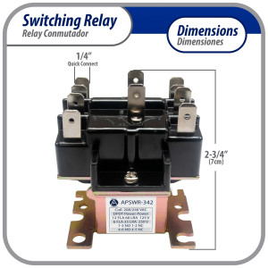 Appli Parts APSWR-342 90-342, 208-240 VAC Coil, General Purpose Switching Relay, DPDT, for HVAC applications and other general electrical installations, Replaces APSR-342