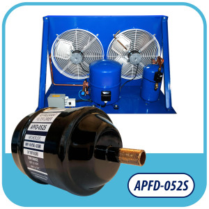 Appli Parts APFD-052S Filtro Secador 1/4 pulg para linea Liquido para Sistemas de Refrigeracion y aire acondicionado 052S ODF Soldable Universal Unidireccional 114mm Largo 51mm Ancho