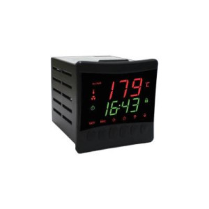 Full Gauge TO-751B Termostato Timer para Horno 85-265 V 50/60 Hz Thermon para camaras de fermentacion, rango 0 C a 60 C, 3 salidas relay, 2 entradas digitales, sensor de llama y alarma interna
