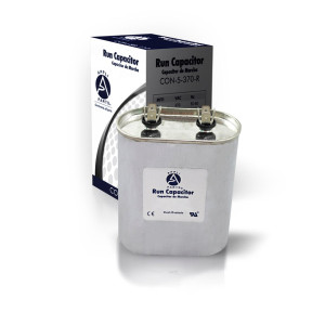 Appli Parts Run Capacitor for ac 45 Mfd uF (microfarads) 370VAC CBB65 Oval Universal fit for hvac and other applications 2-3/4in Wide 1-3/4in Depth 3-1/2in High CON-45-370
 Appli Parts Run Capacitor for ac 45 Mfd uF (microfarads) 370VAC CBB65 Oval Universal fit for hvac and other applications 2-3/4in Wide 1-3/4in Depth 3-1/2in High CON-45-370