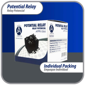 Appli Parts APPR-066 Relay Potencial 066, Voltaje de Bobina 395 V, Recogida Minima 215 V, Recogida Maxima 225 V, Caida Maxima 120 V, 50/60Hz Remplazo universal para unidades de refrigeracion y aire acondicionado Appli Parts APPR-066 Relay Potencial 066, Voltaje de Bobina 395 V, Recogida Minima 215 V, Recogida Maxima 225 V, Caida Maxima 120 V, 50/60Hz Remplazo universal para unidades de refrigeracion y aire acondicionado