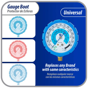 Appli Parts APMG-GBB Protector Azul 2.5 pulg para Esferas de Manometro Baja presion, para Manom de Refrigeracion y Aire Acondicionado Appli Parts APMG-GBB Protector Azul 2.5 pulg para Esferas de Manometro Baja presion, para Manom de Refrigeracion y Aire Acondicionado