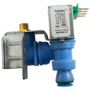 Whirlpool 4318046 Genuine OEM Refrigerator Water Inlet Valve with Conversion Kit from Quick Connect to Threaded Fittings